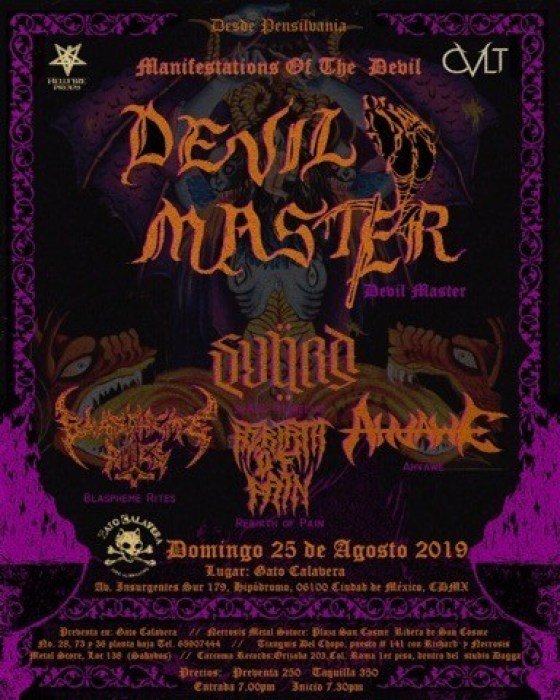 Devil Master en Mexico gato calavera 2019