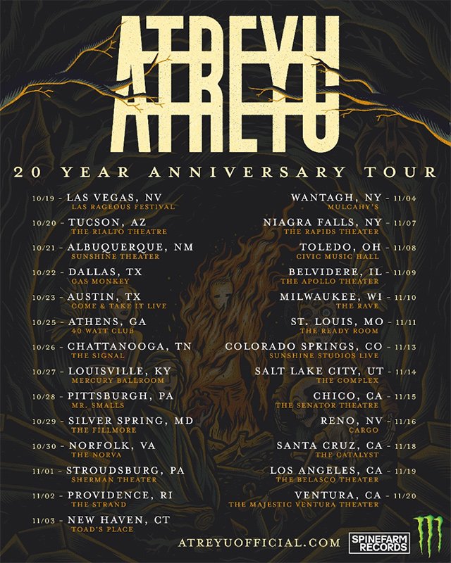 Atreyu tour 2019