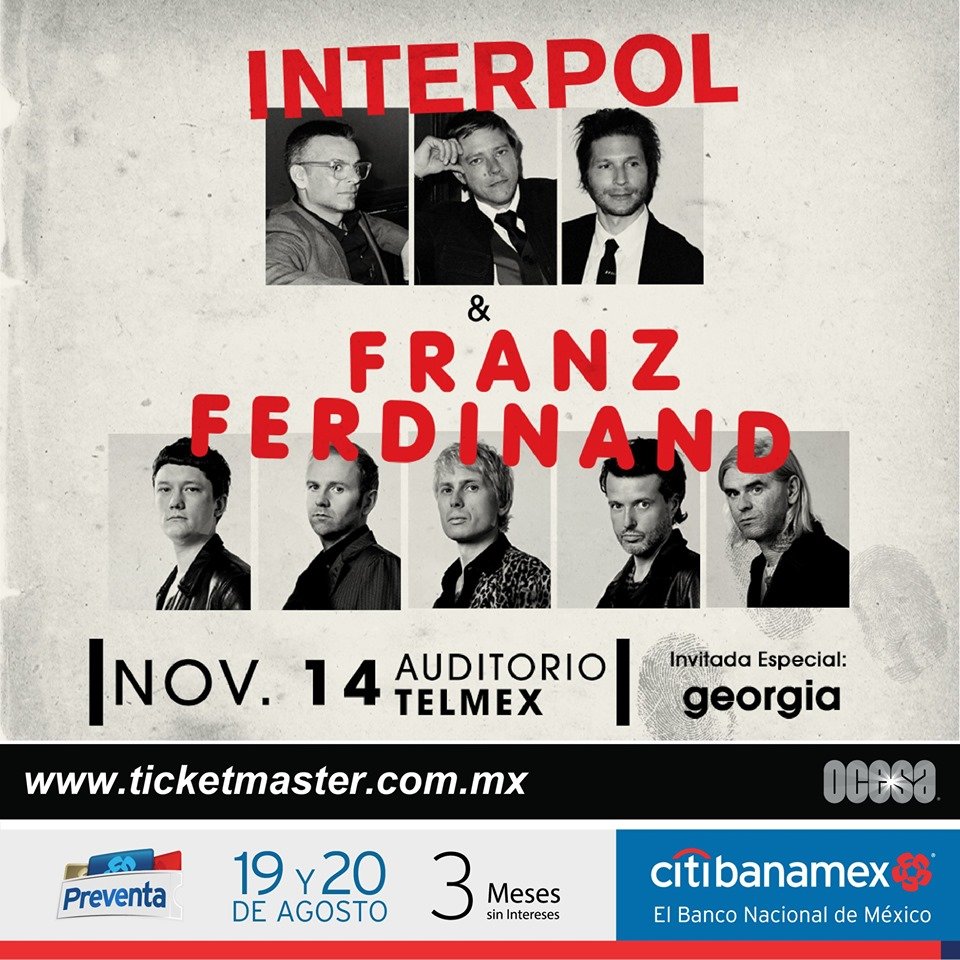 gdl INTERPOL y Franz Ferdinand anuncian shows conjuntos en Guadalajara y Monterrey Summa Inferno | Metal + Rock & Alternative Music