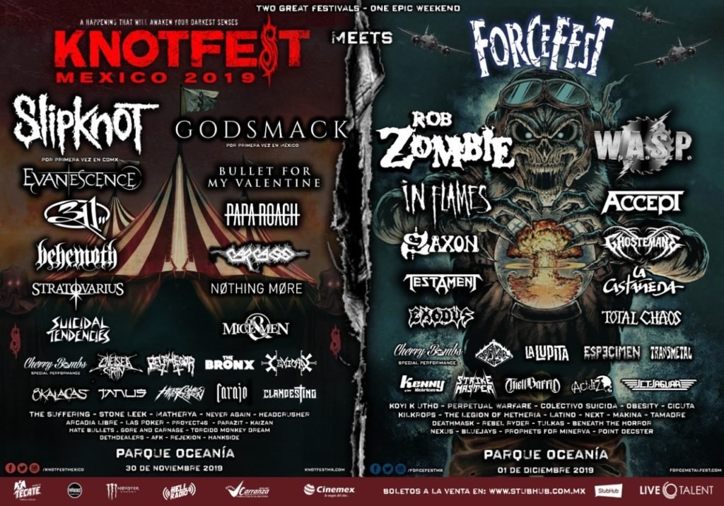 69658170 1133206966865292 4606953570057584640 o Godsmack, Bullet for my Valentine, WASP, In Flames y más se unen a Knotfest Mexico meets Force Fest Summa Inferno | Metal + Rock & Alternative Music