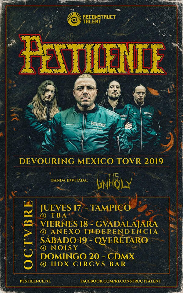 69852340 2349528598619683 5048466265237094400 n Pestilence confirma su regreso a México en 2019 Summa Inferno | Metal + Rock & Alternative Music