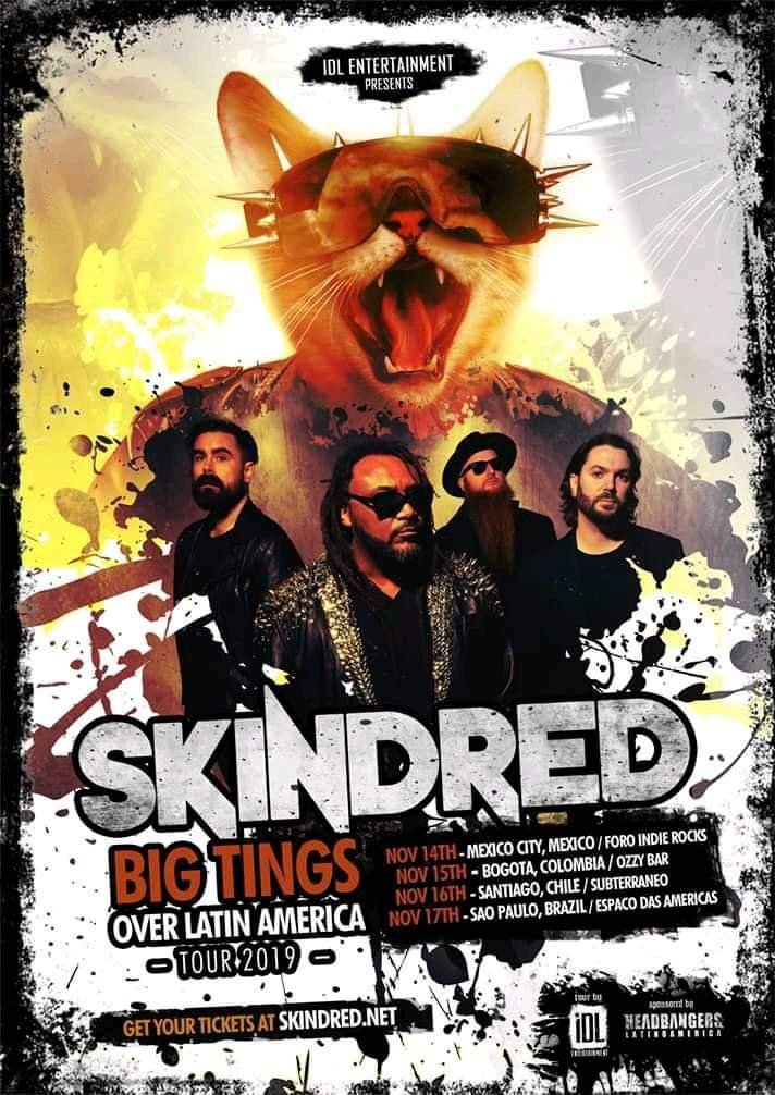 SkindredTour Skindred llega a México con fecha única Summa Inferno | Metal + Rock & Alternative Music