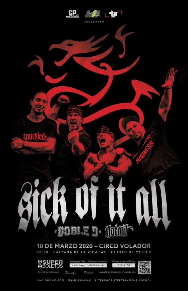 thumbnail IMG 20200127 WA0091 Sick Of It All viene a regalar una dosis de violencia al Circo Volador Summa Inferno | Metal + Rock & Alternative Music