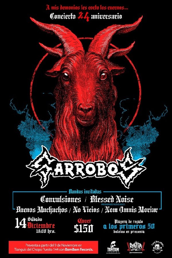 AERS4F2FMMZHXGR EventosR111 Garrobos te invita a su fiesta de 24 aniversario en el Gato Calavera Summa Inferno | Metal + Rock & Alternative Music
