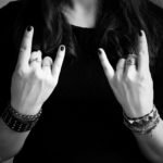 5 things you should never tell a metalhead metalhead horns girl metal woman blackandwhite bw heavymetal