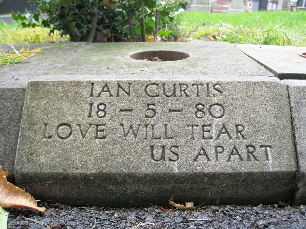 Original Ian Curtis grave stone 2008