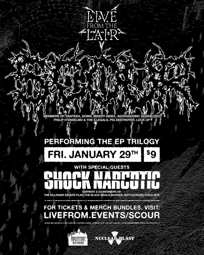 scour admat jan2021 livestream 9bux 1080x1350 Scour de Phil Anselmo anuncia show livestream a finales de enero Summa Inferno | Metal + Rock & Alternative Music