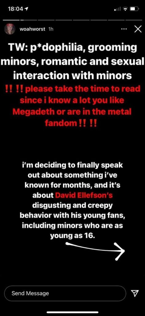 184822052 102130715392523 2635903512579991506 n David Ellefson de Megadeth acusado por pedofilia Summa Inferno | Metal + Rock & Alternative Music