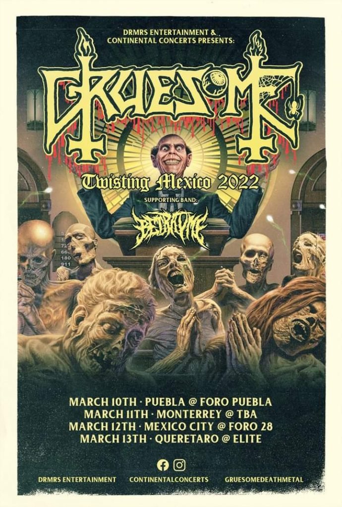 Gruesome Tour Gruesome regresa a México con cuatro shows Summa Inferno | Metal + Rock & Alternative Music