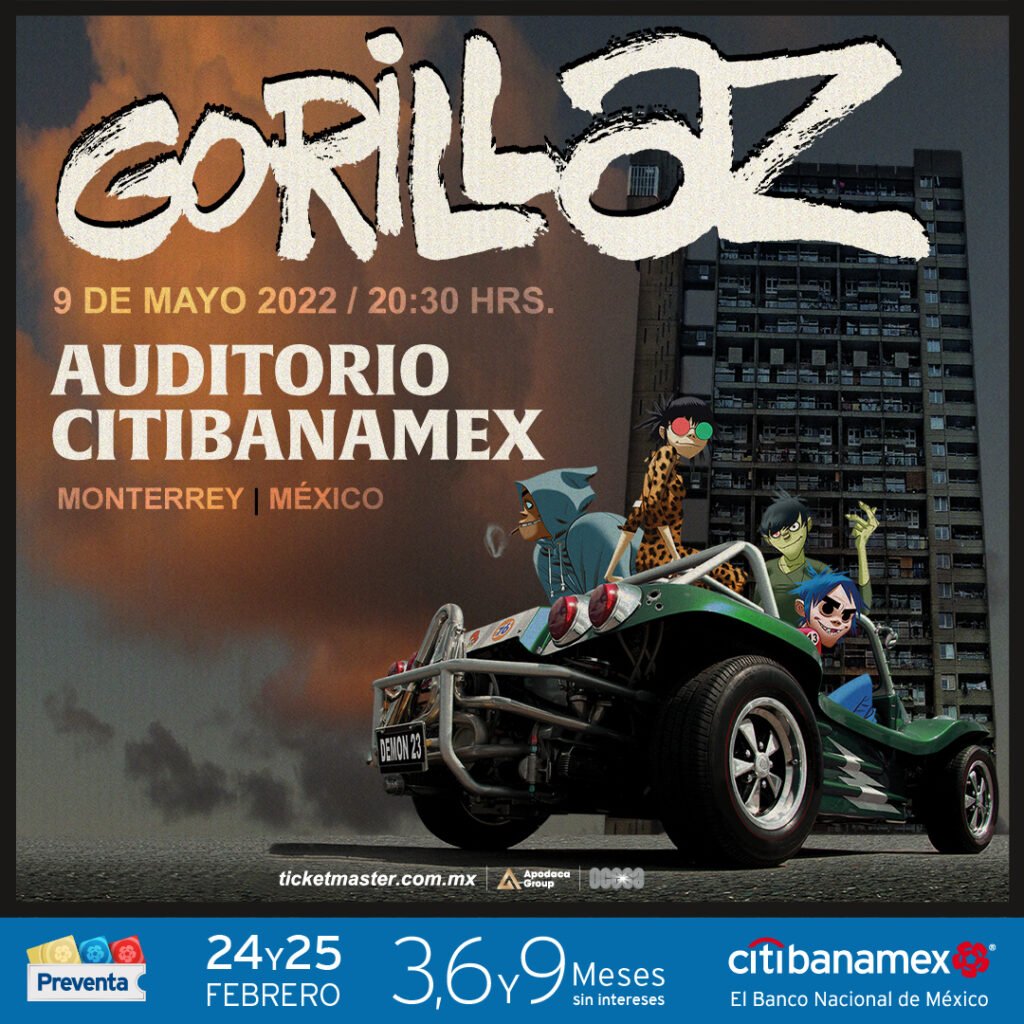 Gorillaz Mty Gorillaz tendrá una fecha más en México este 2022 Summa Inferno | Metal + Rock & Alternative Music