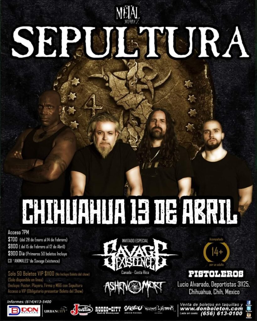 274463044 1607188612948742 6779579295147118480 n Sepultura regresa a México el próximo mes de abril Summa Inferno | Metal + Rock & Alternative Music