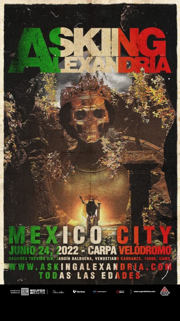 Asking Alexandria CDMX Asking Alexandria regresa a México este año Summa Inferno | Metal + Rock & Alternative Music