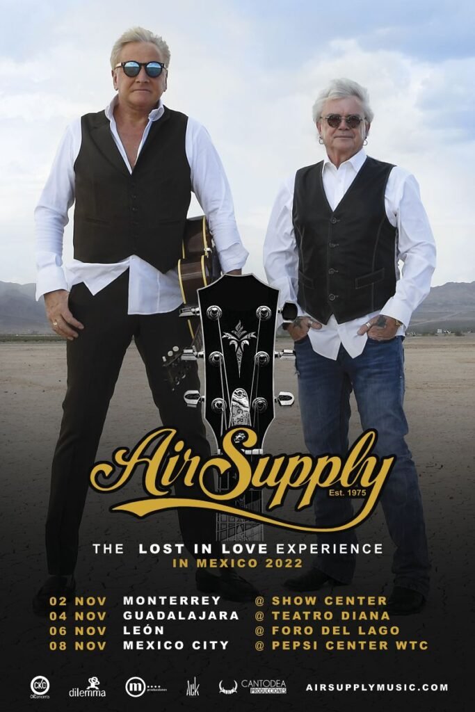 Air Supply Tour MX Air Supply regresa a México en noviembre Summa Inferno | Metal + Rock & Alternative Music