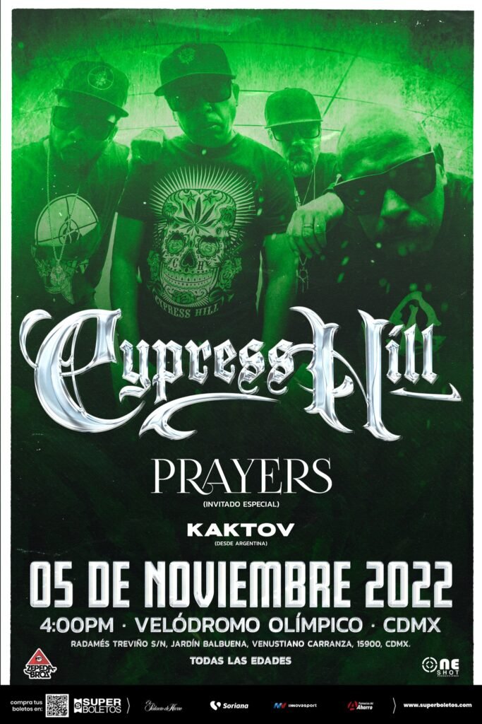 Cypress Hill México 2022 Cypress Hill (y Prayers) de vuelta en la Ciudad de México Summa Inferno | Metal + Rock & Alternative Music