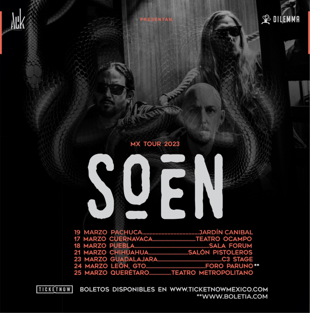 image 4 Soen regresa a México en 2023 Summa Inferno | Metal + Rock & Alternative Music