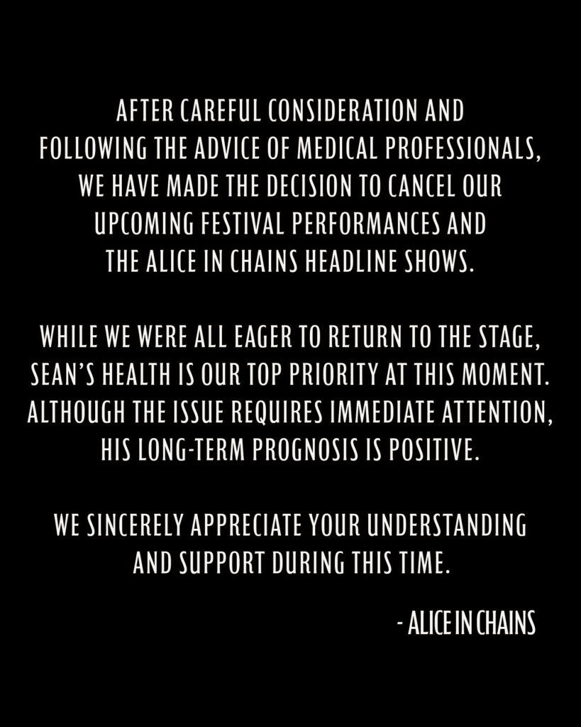 Alice in Chains cancela el resto de su gira 2025 8 image 11