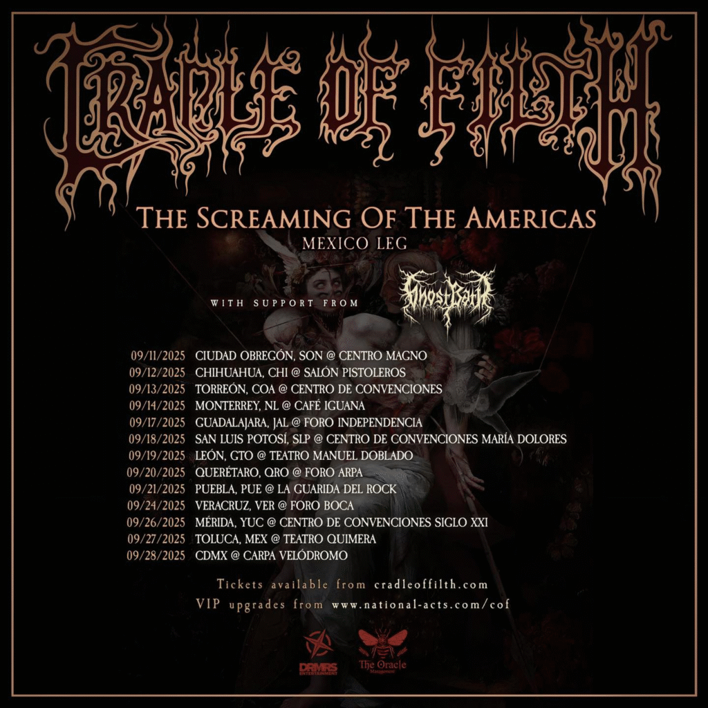 Cradle of Filth anuncia su esperada gira "The Screaming Of The Americas" por México en 2025 9 image 47