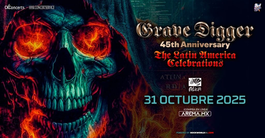 Grave Digger celebra 45 años de legado en el foro Alicia. 8 515436517 1157929539706125 5493348850083029416 n