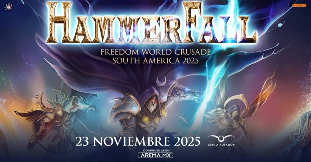 ¡Martillos en alto! Hammerfall regresa a la Ciudad de México. 8 494491698 1139573231532801 163286780983378333 n