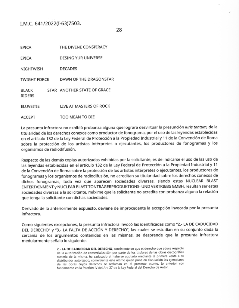 Mixup vende discos piratas de Nuclear Blast; IMPI exhibe operación de distribución irregular en México 11 Captura de pantalla 2026 05 25 a las 1.32.33 p.m