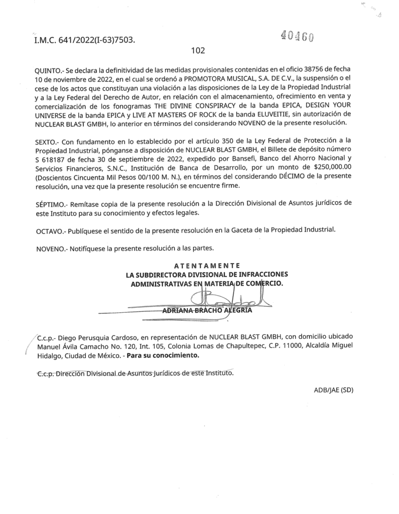 Mixup vende discos piratas de Nuclear Blast; IMPI exhibe operación de distribución irregular en México 19 Captura de pantalla 2026 05 25 a las 1.34.33 p.m