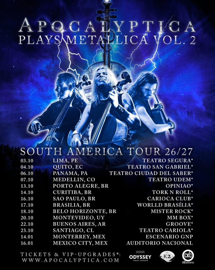 APOCALYPTICA traerá “Plays Metallica Vol. 2” a México y Sudamérica con una gira masiva en 2026 y 2027 9 image 96