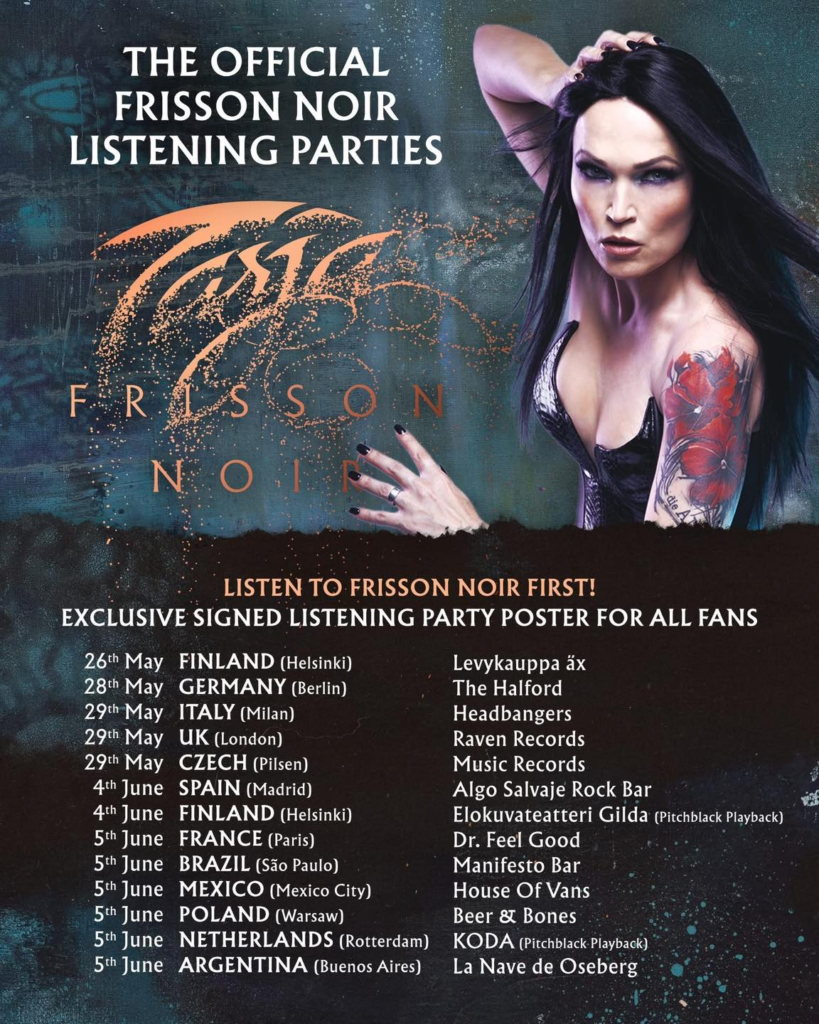 TARJA expande las listening parties oficiales de “Frisson Noir” con eventos en Europa y Latinoamérica 9 image 97