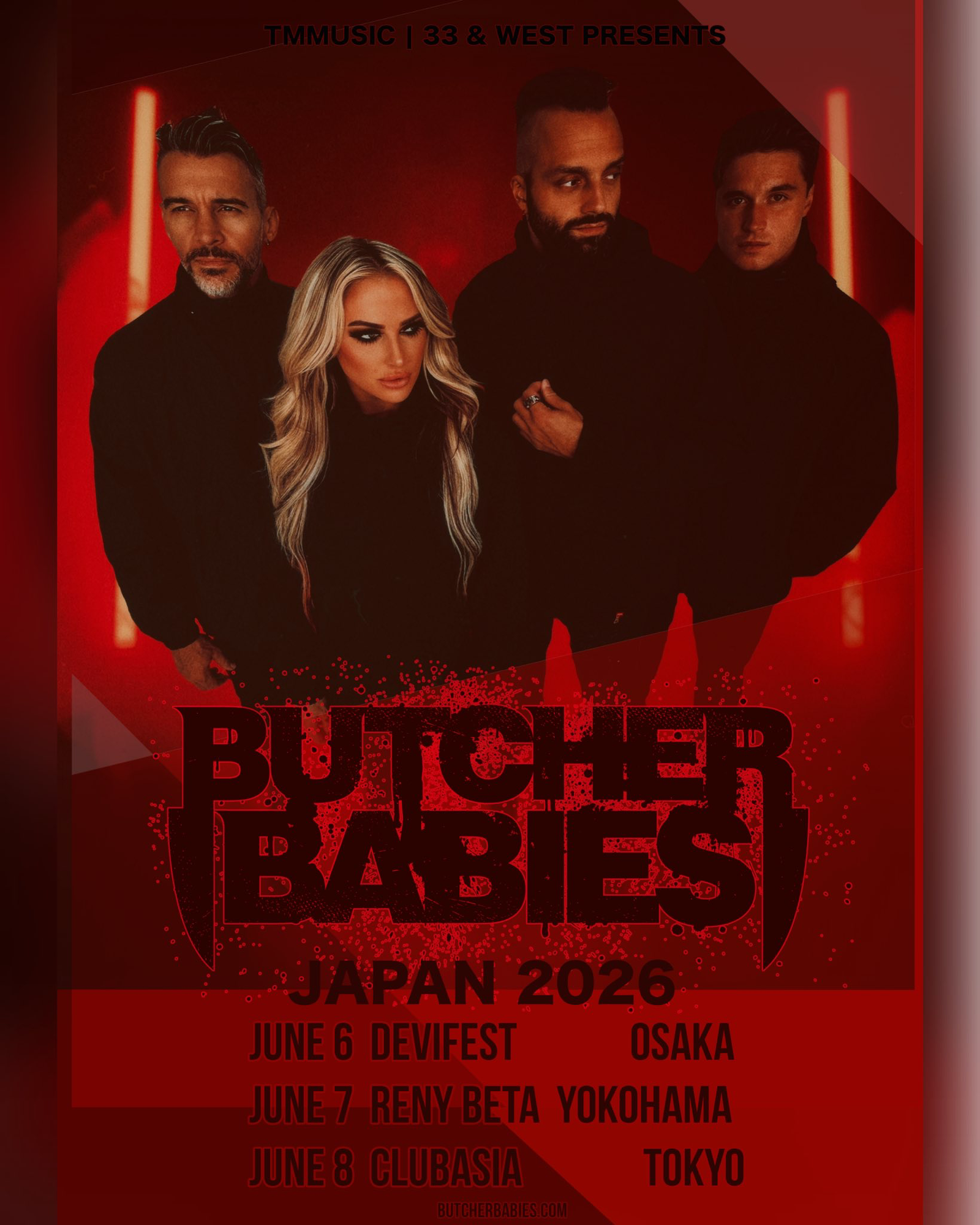 BUTCHER BABIES estrena sencillo, 'Blame It On The Wind' 11 BUTCHER BABIES Japan 2026