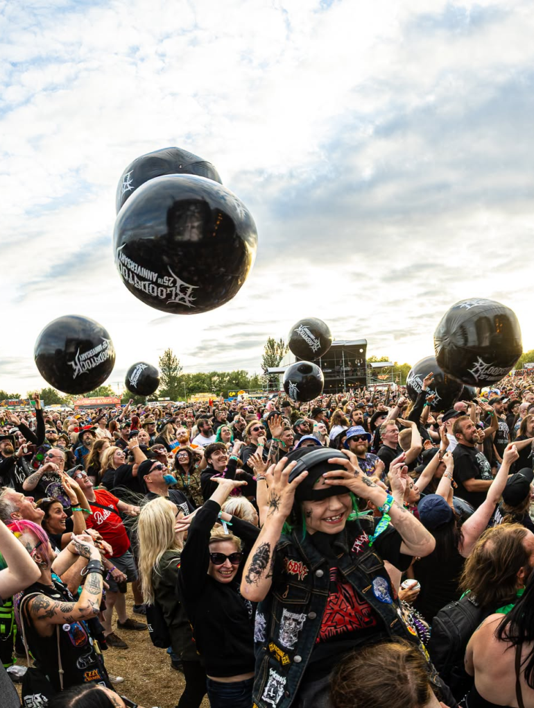 Cartel de Bloodstock 2027 con Mercyful Fate, Electric Callboy y Motionless In White