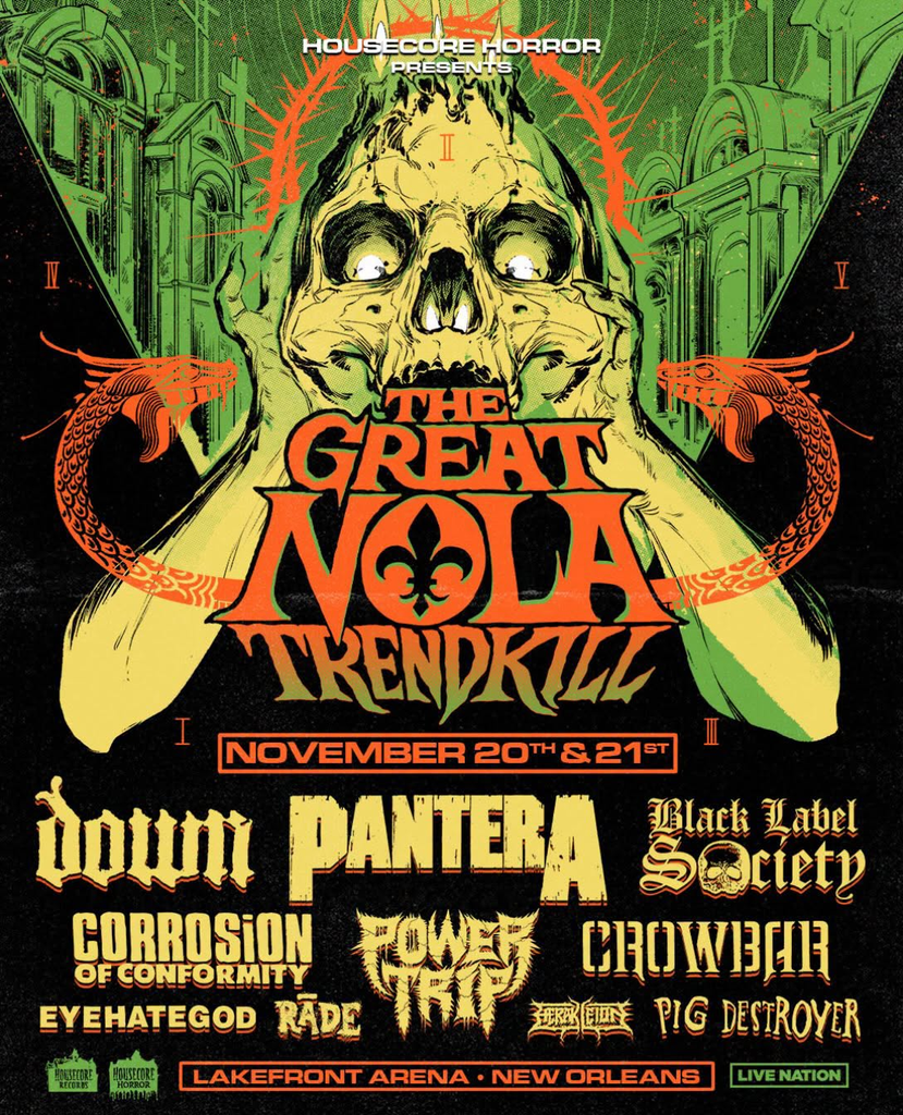 Pantera convierte Nueva Orleans en un festival de dos días con The Great NOLA Trendkill 18 Pantera convierte Nueva Orleans en un festival de dos días con The Great NOLA Trendkill