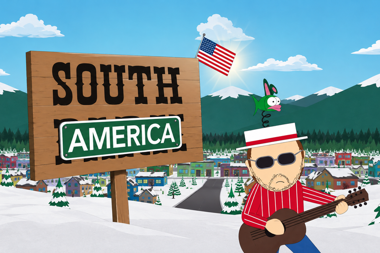 Les Claypool regraba el tema de South Park para su transformación satírica en South America