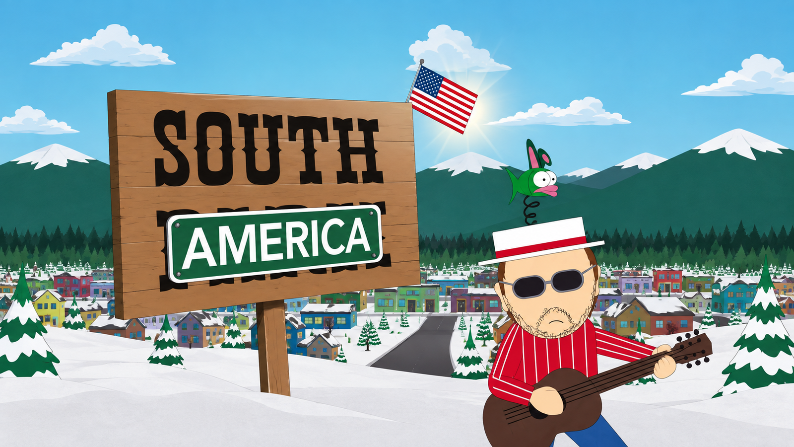Les Claypool regraba el tema de South Park para su transformación satírica en South America 16 Les Claypool regraba el tema de South Park para su transformación satírica en South America