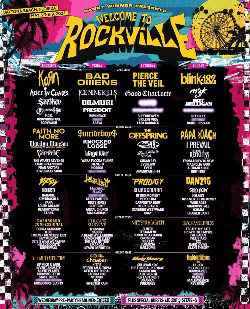 Welcome to Rockville 2027 revela su cartel: blink-182, Korn, Pierce The Veil y Bad Omens encabezan 18 image 99